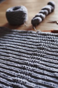 Darn Good Yarn Cross Stitched Top wip 1