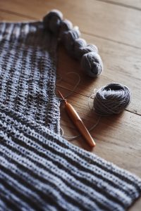 Darn Good Yarn Cross Stitched Top wip 2