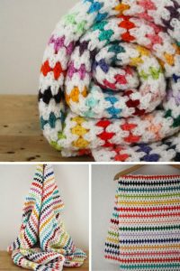 diamond stitch blanket